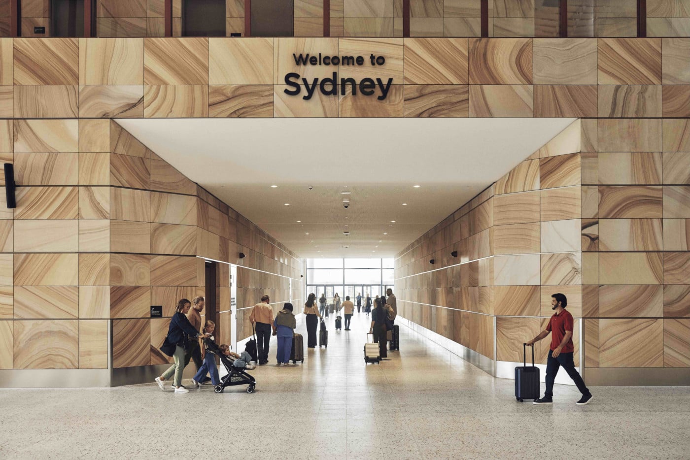 Welcome to Sydney sign in Western Sydney International Airport